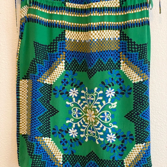 Anthropologie Moulinette Soeurs 100% Silk Rainforest Morning Shirtdress Green - Picture 12 of 12